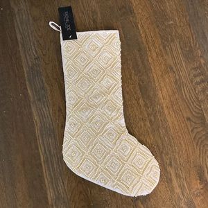 Rachel Zoe beaded Christmas stocking